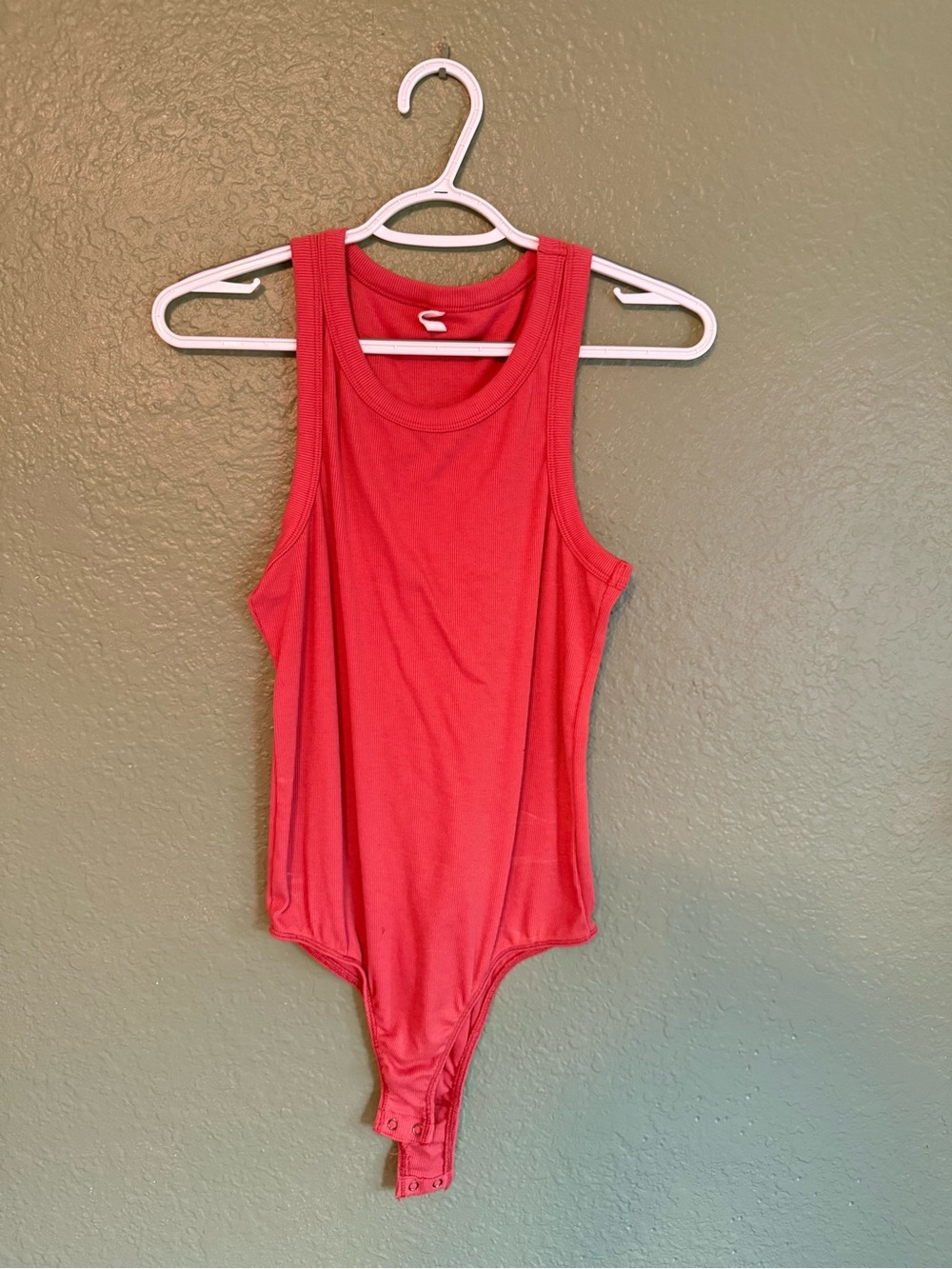 Red Tank One-Piece Bodysuit
